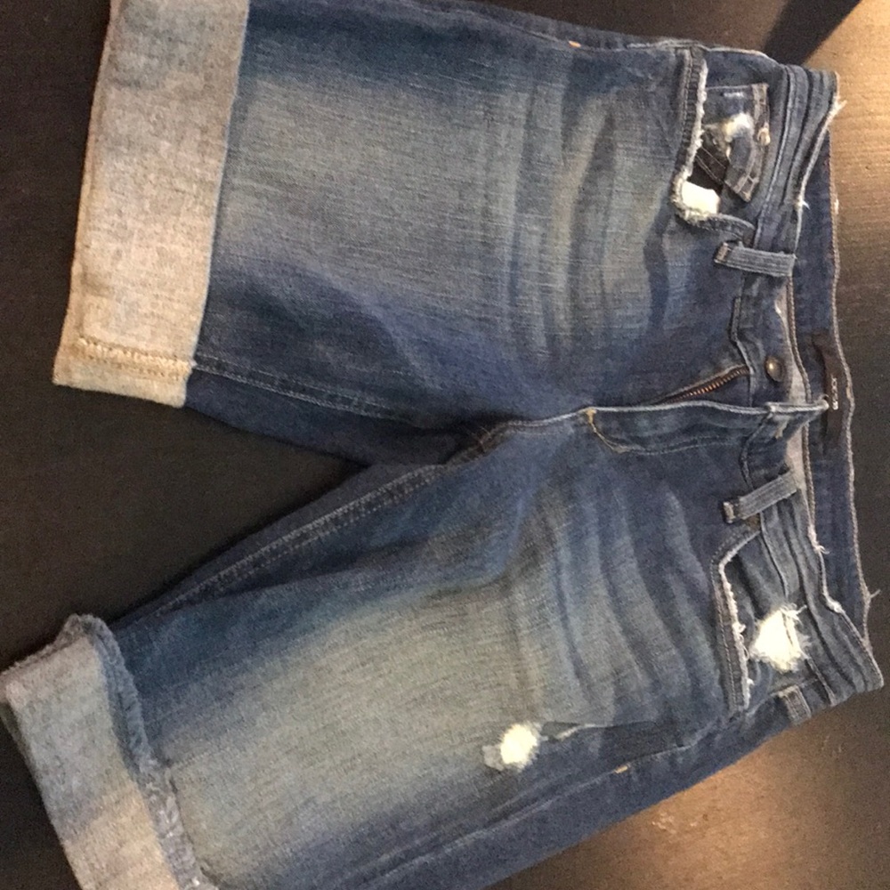 Joes cuffed distressed  jean shorts